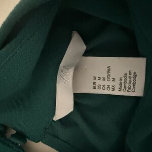 H&M Green Long Sleeve Dress